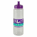 Guzzler 32 Oz. Transparent Bottle - Push Pull Lid